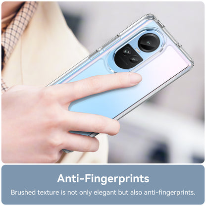 For Oppo Reno10 Pro 5G (Global) / Reno10 5G (Global) TPU+Acrylic Hybrid Case Drop-proof Mobile Phone Back Protector Cover