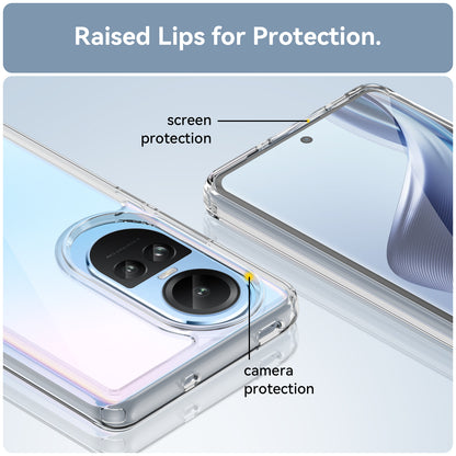 For Oppo Reno10 Pro 5G (Global) / Reno10 5G (Global) TPU+Acrylic Hybrid Case Drop-proof Mobile Phone Back Protector Cover