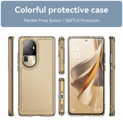 Candy Series For Oppo Reno10 Pro+ 5G Shock-absorbing TPU Phone Case Clear Back Cover