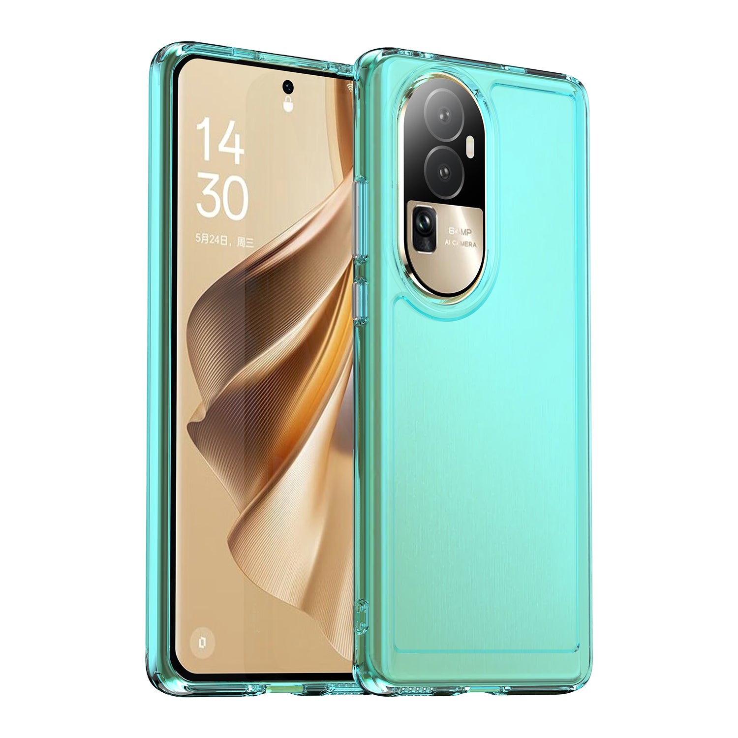 Candy Series For Oppo Reno10 Pro+ 5G Shock-absorbing TPU Phone Case Clear Back Cover