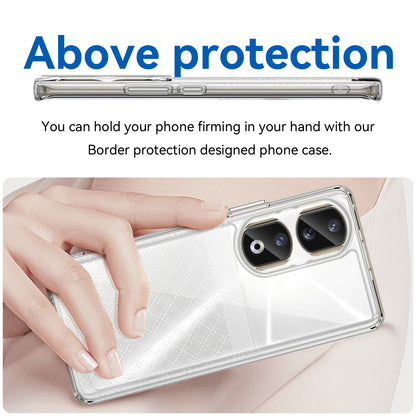 For Honor 90 Pro TPU+Acrylic Hybrid Phone Case Clear Back Protective Cover