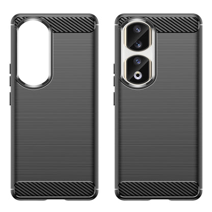 For Honor 90 Pro Carbon Fiber Texture Phone Case Soft TPU Brushed Anti-fall Cover