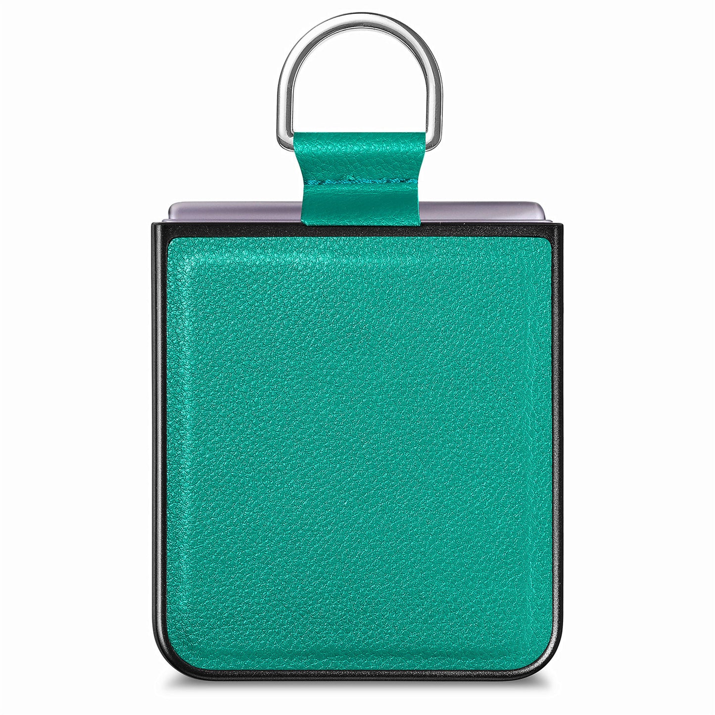 Finger Ring Holder Phone Case for Motorola Razr 40 5G , Litchi Texture Leather Coated PC Cover