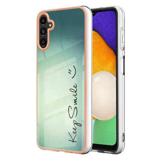 YB IMD Series-19 Style D For Samsung Galaxy A34 5G IMD Pattern Printing Cover 2.0mm TPU Cell Phone Case