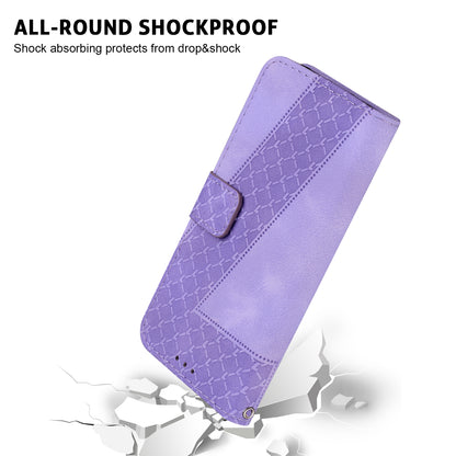 For Huawei nova Y61 4G Stand Cover Imprinted 7-Shape Pattern Wallet Flip Leather Phone Case