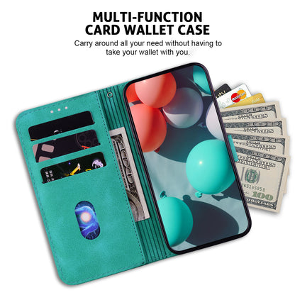 For Huawei nova Y61 4G Stand Cover Imprinted 7-Shape Pattern Wallet Flip Leather Phone Case