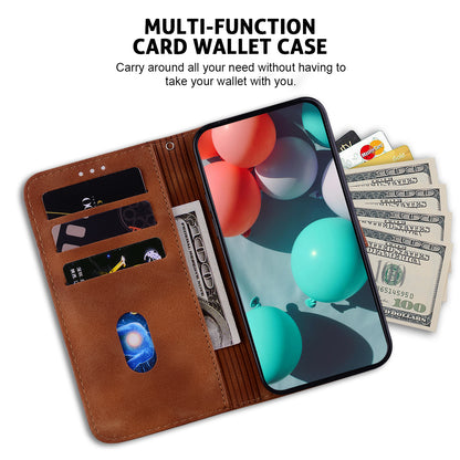 For Huawei nova Y61 4G Stand Cover Imprinted 7-Shape Pattern Wallet Flip Leather Phone Case