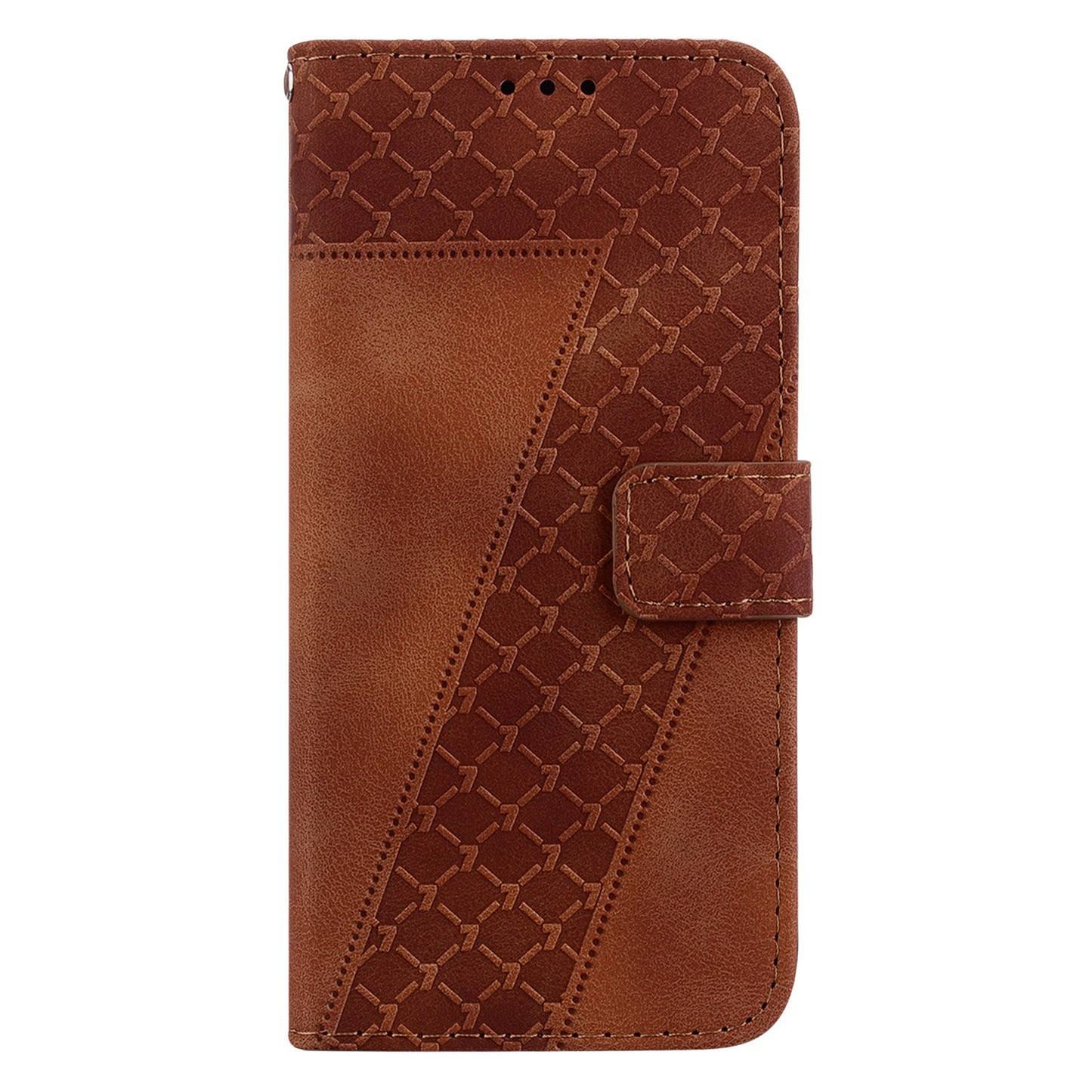 For Huawei nova Y61 4G Stand Cover Imprinted 7-Shape Pattern Wallet Flip Leather Phone Case