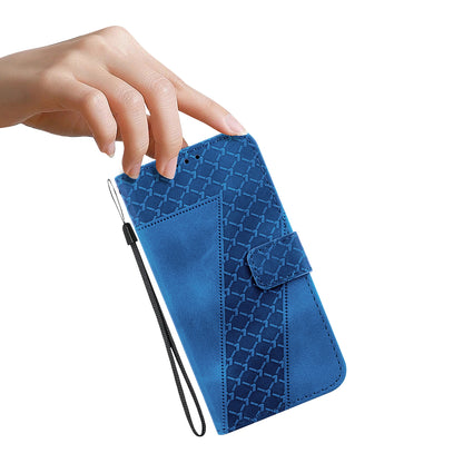 For Huawei nova Y61 4G Stand Cover Imprinted 7-Shape Pattern Wallet Flip Leather Phone Case