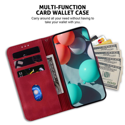 For Huawei nova Y61 4G Stand Cover Imprinted 7-Shape Pattern Wallet Flip Leather Phone Case