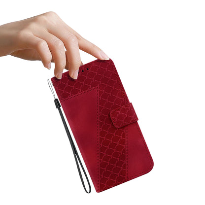 For Huawei nova Y61 4G Stand Cover Imprinted 7-Shape Pattern Wallet Flip Leather Phone Case