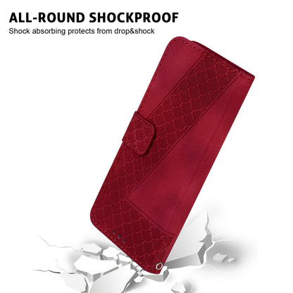 For Huawei nova Y61 4G Stand Cover Imprinted 7-Shape Pattern Wallet Flip Leather Phone Case