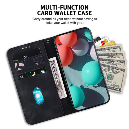 For Huawei nova Y61 4G Stand Cover Imprinted 7-Shape Pattern Wallet Flip Leather Phone Case