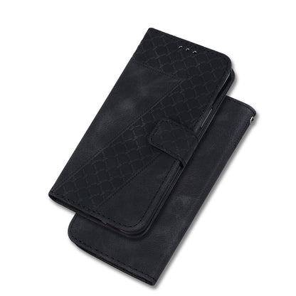 For Huawei nova Y61 4G Stand Cover Imprinted 7-Shape Pattern Wallet Flip Leather Phone Case