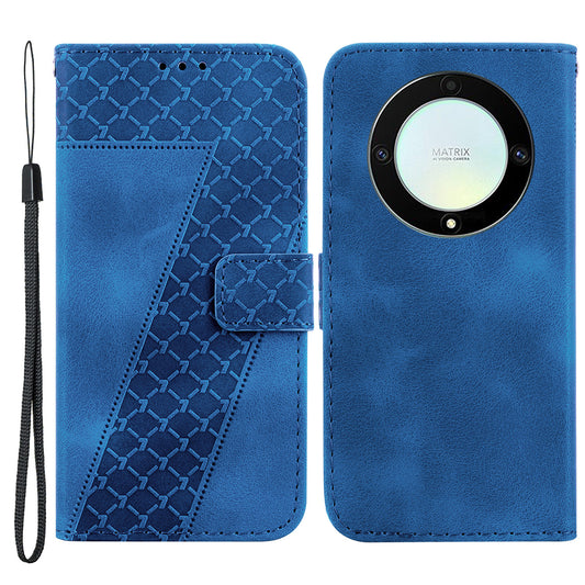 For Honor X9a 5G / X40 5G / Magic5 Lite 5G Flip Leather Phone Case Stand Imprinted 7-Shape Pattern Wallet Cover