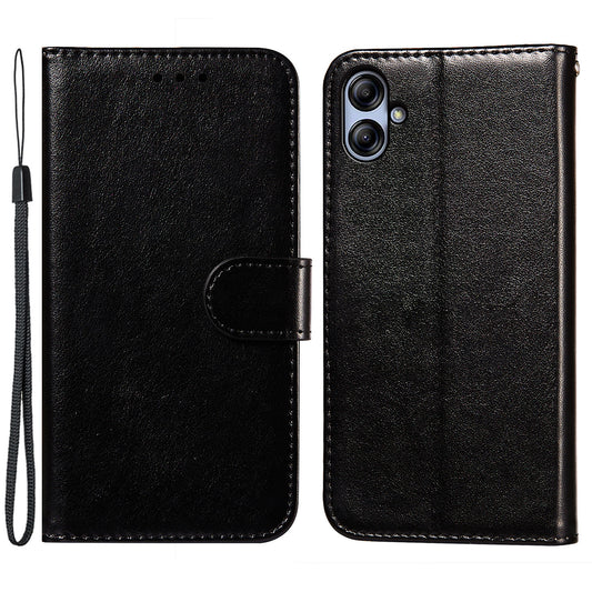 For Samsung Galaxy A04e 4G / M04 4G / F04 4G TPU+PU Leather Wallet Stand Flip Cover Magnetic Closure Phone Case