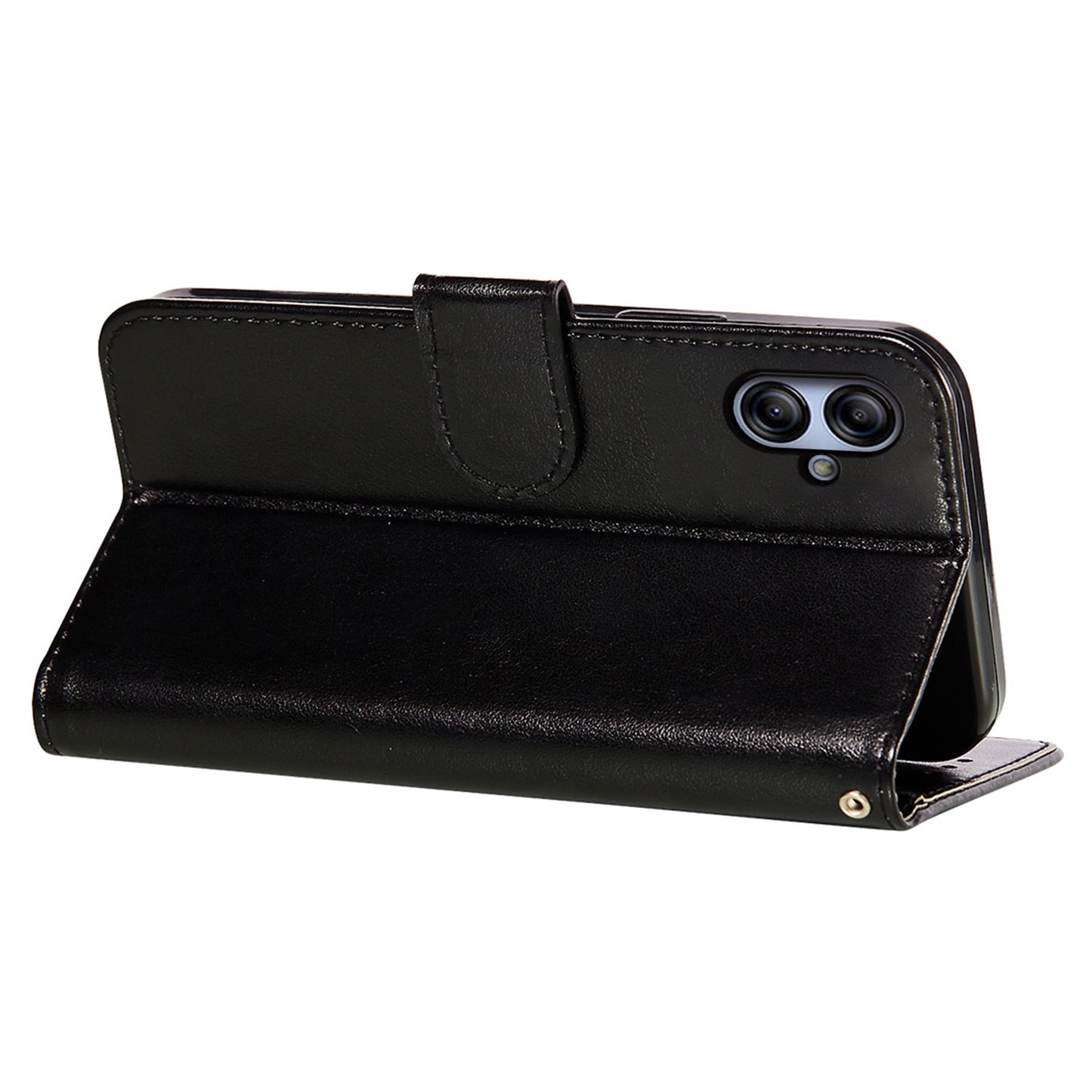 For Samsung Galaxy A04e 4G / M04 4G / F04 4G TPU+PU Leather Wallet Stand Flip Cover Magnetic Closure Phone Case