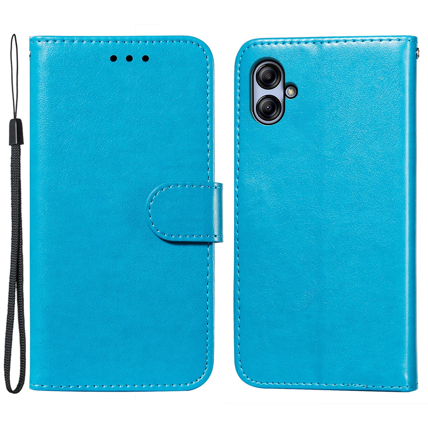For Samsung Galaxy A04e 4G / M04 4G / F04 4G TPU+PU Leather Wallet Stand Flip Cover Magnetic Closure Phone Case