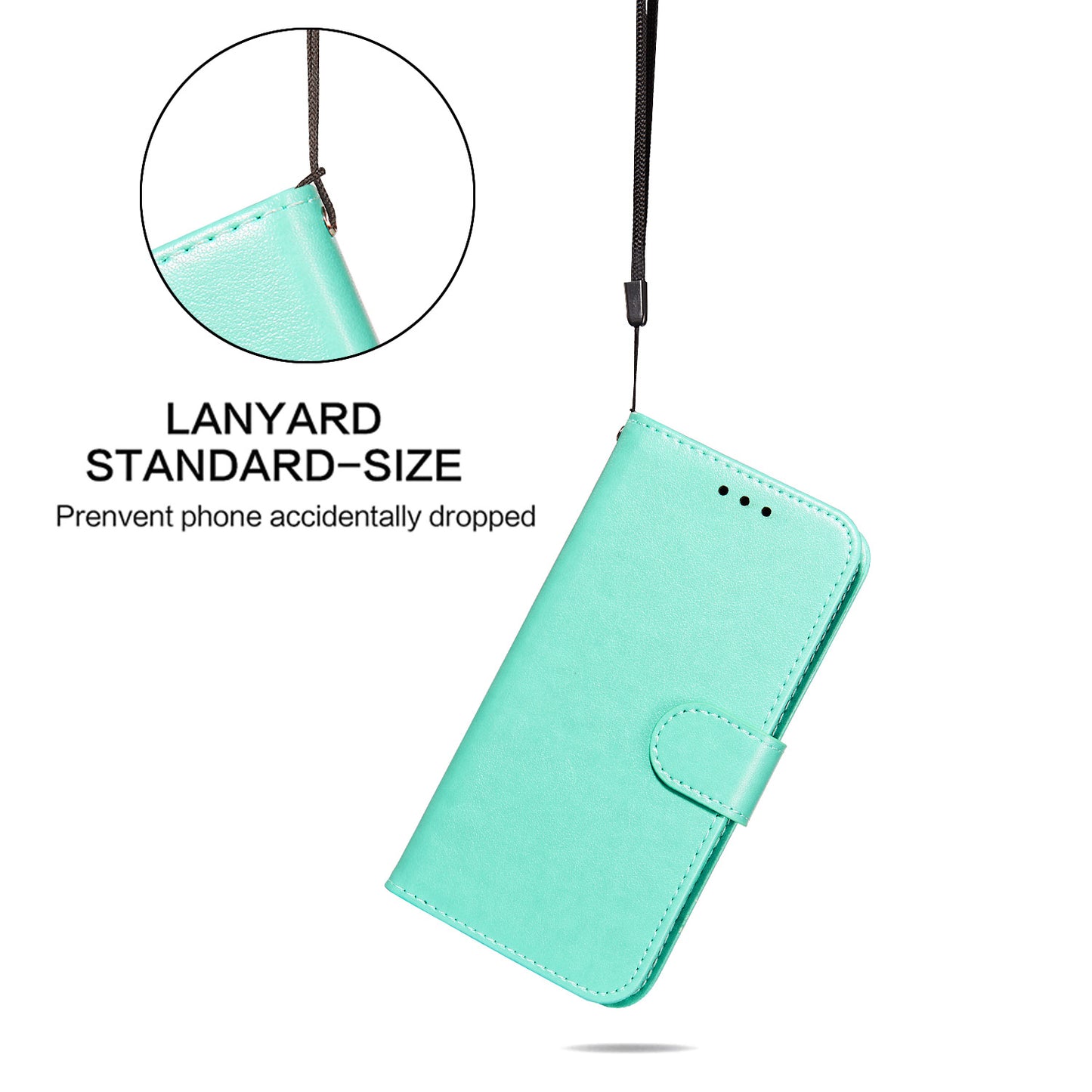 For Samsung Galaxy A04e 4G / M04 4G / F04 4G TPU+PU Leather Wallet Stand Flip Cover Magnetic Closure Phone Case