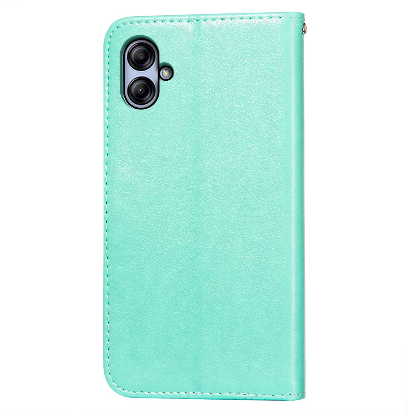 For Samsung Galaxy A04e 4G / M04 4G / F04 4G TPU+PU Leather Wallet Stand Flip Cover Magnetic Closure Phone Case
