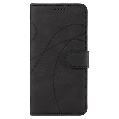 For Honor 90 Pro Slim-Fit Phone Case Imprinted Line Wallet Stand PU Leather Phone Cover