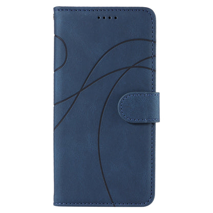 For Honor 90 Pro Slim-Fit Phone Case Imprinted Line Wallet Stand PU Leather Phone Cover
