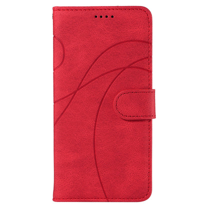 For Honor 90 Pro Slim-Fit Phone Case Imprinted Line Wallet Stand PU Leather Phone Cover