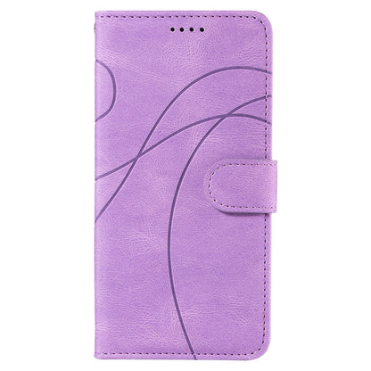 For Honor 90 Pro Slim-Fit Phone Case Imprinted Line Wallet Stand PU Leather Phone Cover