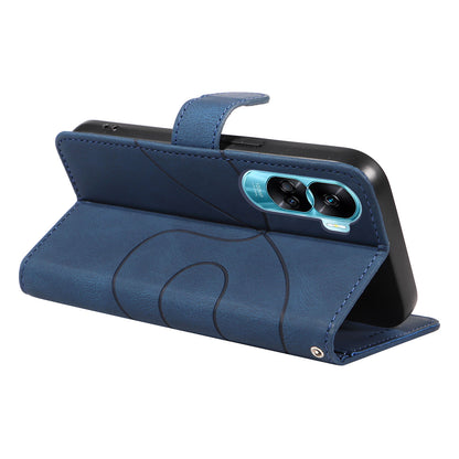 For Honor 90 Lite 5G / X50i 5G Cell Phone Case Imprinted Design Wallet TPU+PU Leather Stand Cover