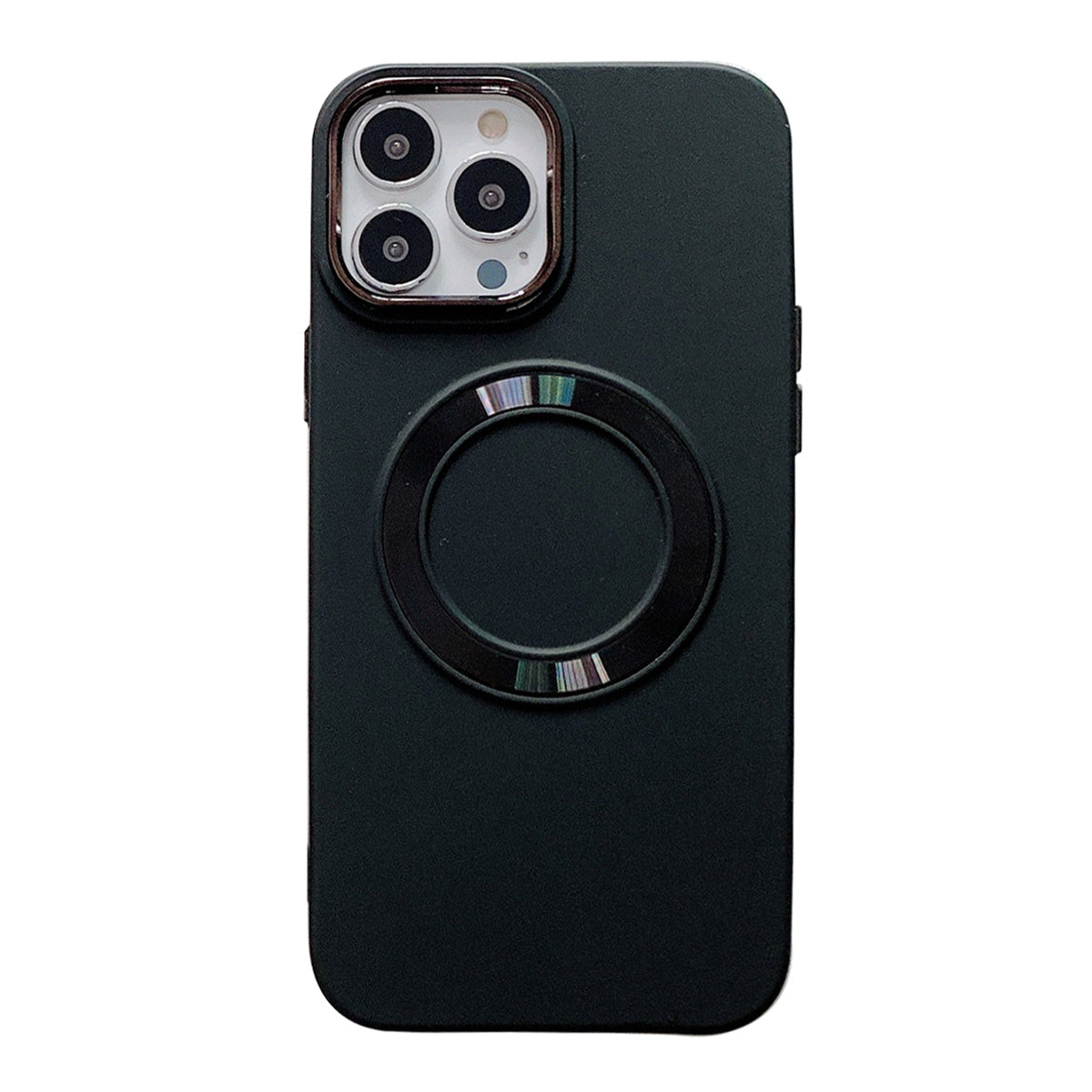 For iPhone 14 Pro Max TPU Phone Case Electroplating Camera Frame Magnetic Cover