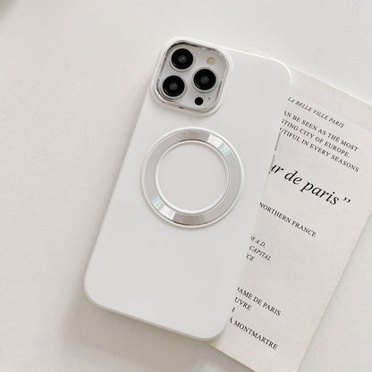For iPhone 14 Pro Max TPU Phone Case Electroplating Camera Frame Magnetic Cover