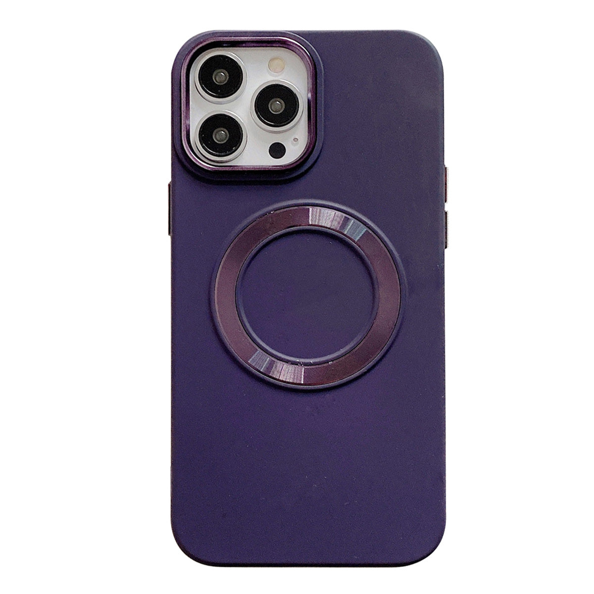 For iPhone 14 Pro Max TPU Phone Case Electroplating Camera Frame Magnetic Cover