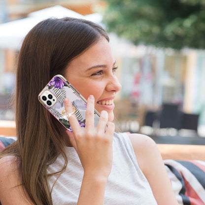 YB IMD Series-6 For iPhone 15 Pro Kickstand Phone Case IMD IML Electroplating TPU Phone Cover