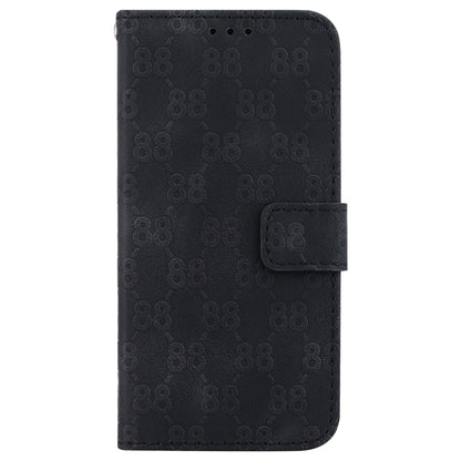 For Honor X9 4G / X9 5G Double 8-Shape Imprint Leather Shell Anti-fall Wallet Stand Phone Cover