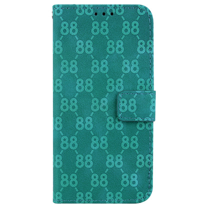 For Honor X9 4G / X9 5G Double 8-Shape Imprint Leather Shell Anti-fall Wallet Stand Phone Cover