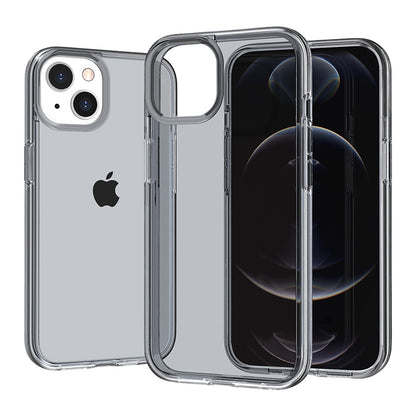 For iPhone 15 Plus Anti-Scratch Cover Clear Design Hard PC + Flexible TPU Cell Phone Case