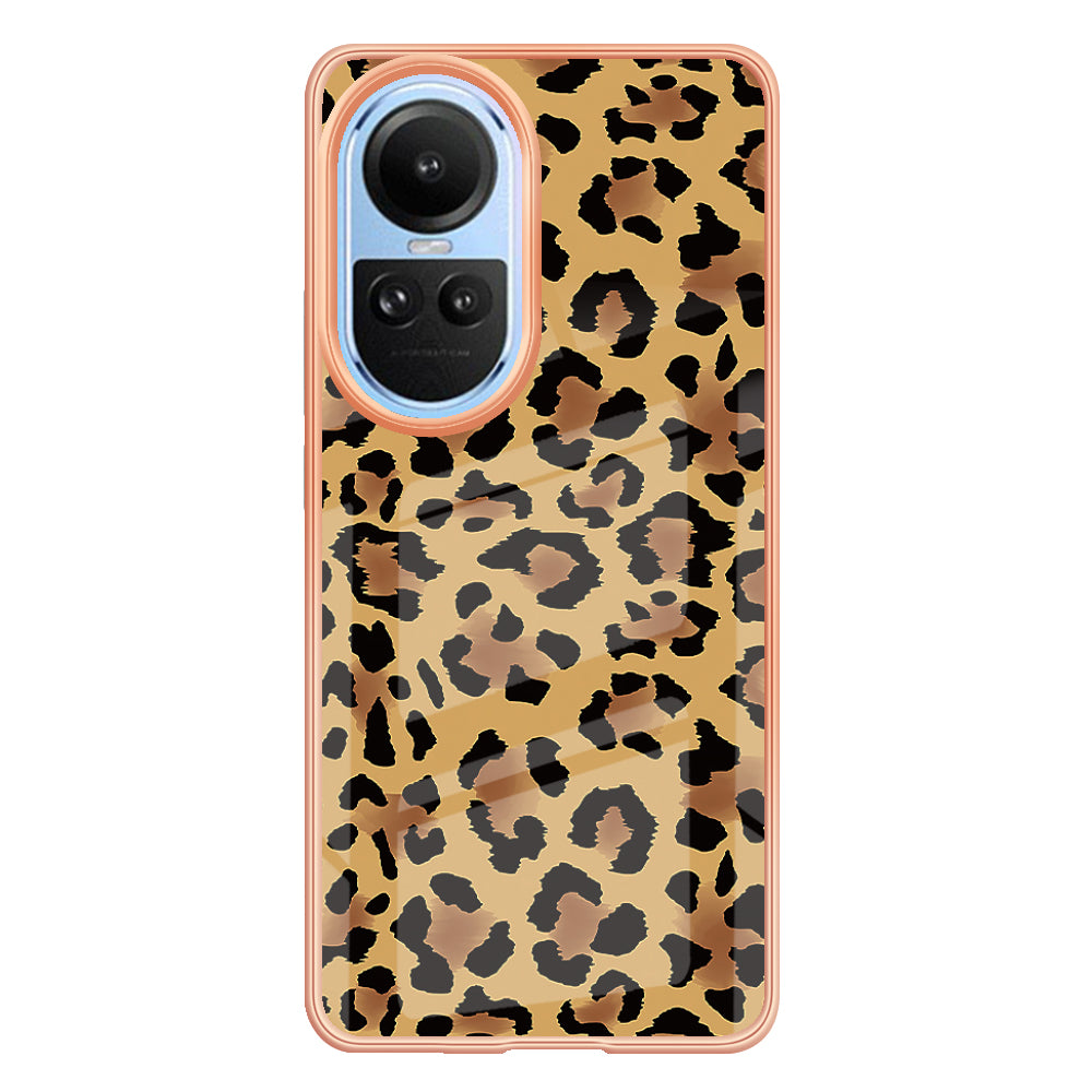 YB IMD Series-19 Style D Electroplating Cover for Oppo Reno10 5G (Global) IMD Pattern 2.0mm TPU Phone Case