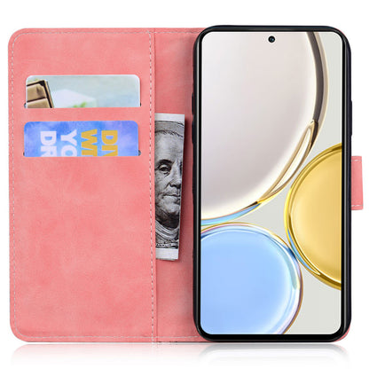 For Honor 90 Pro Anti-Scratch Wallet Phone Case Butterfly Printing Skin-Touch PU Leather Flip Cover