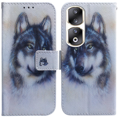 For Honor 90 Pro PU Leather Stand Anti-drop Phone Case Pattern Printing Wallet Cover