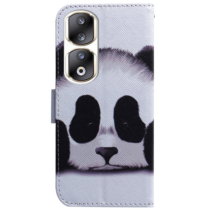 For Honor 90 Pro PU Leather Stand Anti-drop Phone Case Pattern Printing Wallet Cover