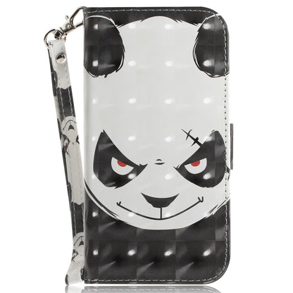 For Honor 90 PU Leather 3D Pattern Printed Phone Case Stand Wallet Drop-proof Cover with Strap