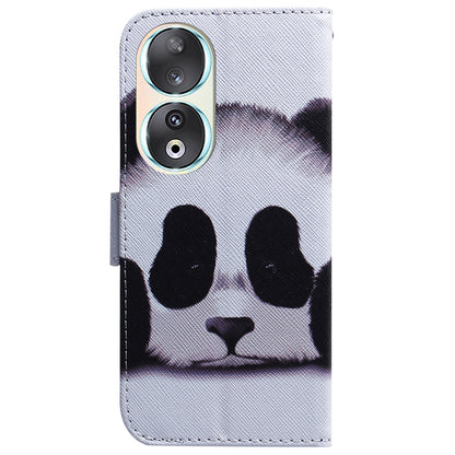 For Honor 90 Pattern Printing PU Leather Shockproof Phone Case Flip Stand Wallet Cover