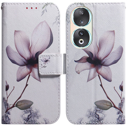 For Honor 90 Pattern Printing PU Leather Shockproof Phone Case Flip Stand Wallet Cover