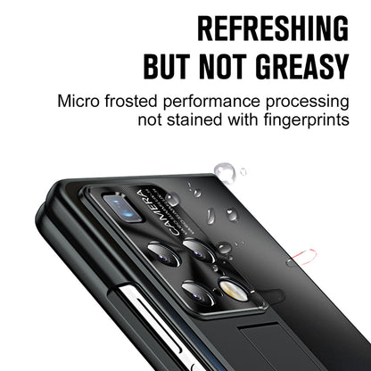 For Huawei Mate X2 4G / 5G Hard PC Shockproof Phone Case AG Matte Kickstand Cover with Front Screen Protector