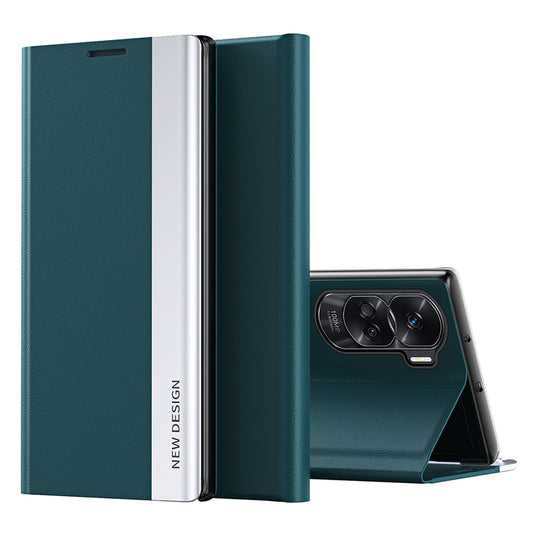 For Honor 90 Lite 5G / X50i 5G PU Leather+PC Electroplating Phone Cover Anti-drop Stand Case