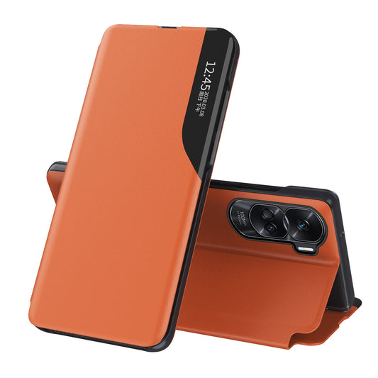 For Honor 90 Lite 5G / X50i 5G View Window Phone Case PU Leather Shockproof Stand Cover