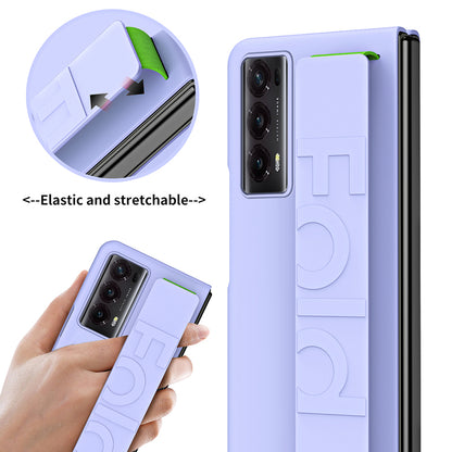 Stretchable Wristband Series For Honor Magic V2 5G Rubberized Phone Case Protective Hard PC Back Cover