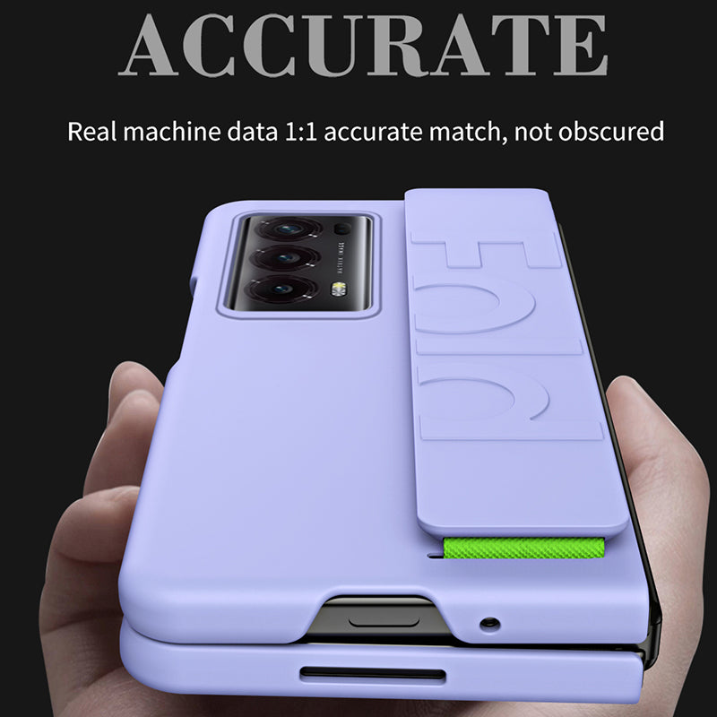 Stretchable Wristband Series For Honor Magic V2 5G Rubberized Phone Case Protective Hard PC Back Cover