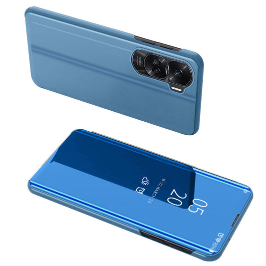 For Honor 90 Lite 5G / X50i 5G View Window Mirror Surface Phone Case Electroplating Leather Anti-drop Cover