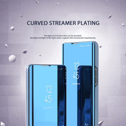 For Honor 90 Lite 5G / X50i 5G View Window Mirror Surface Phone Case Electroplating Leather Anti-drop Cover